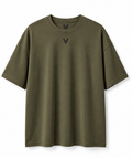 Army Green Inner Voice Heavy Tee, front product view