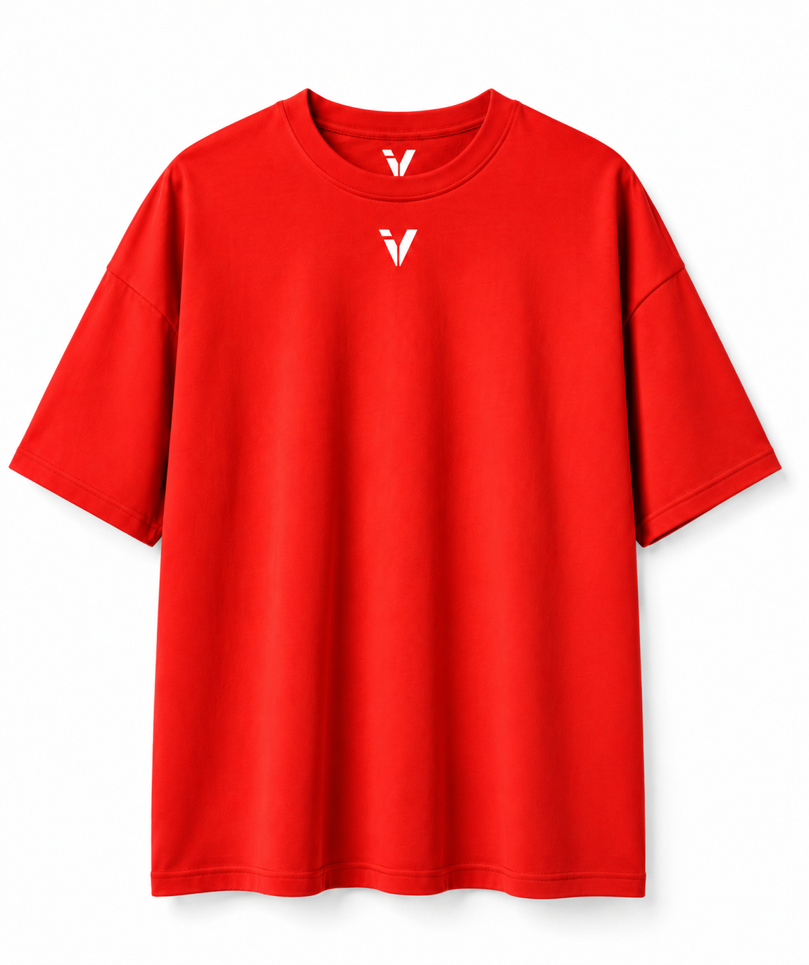 Red Inner Voice Heavy Tee, front product view